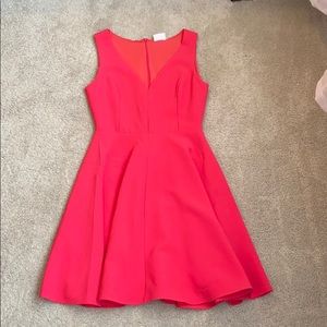 Hot pink above the knee dress